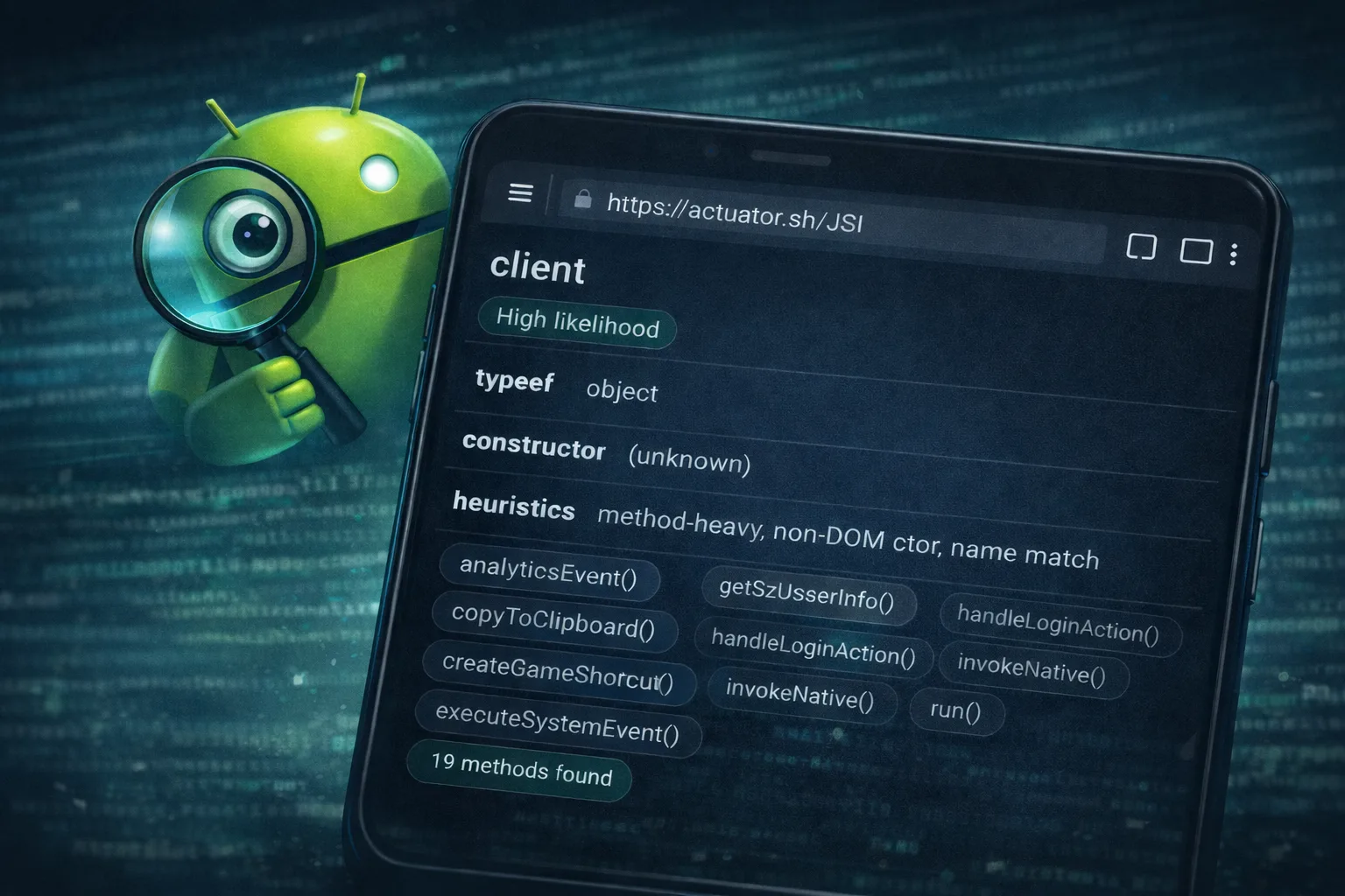 Android WebView JavaScript interface security inspection